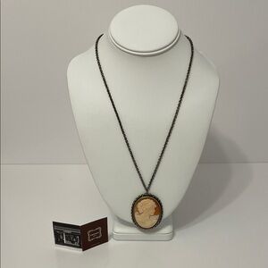 Cameo Necklace By Amedeo / Vintage Victorian Style